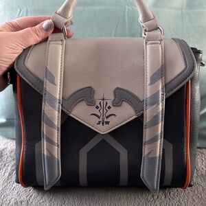 Star Wars Themed Handbag with Gray and Orange Accents